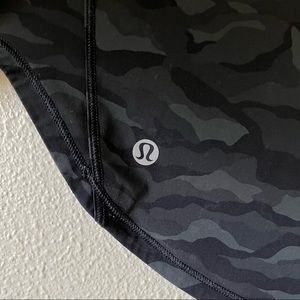 Womens Black and Gray Lululemon Tank Top